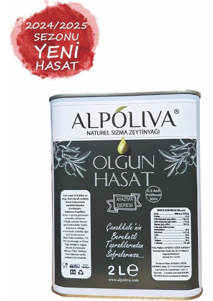 Olgun Hasat Naturel Sızma Zeytinyağı 2 lt fiyatları