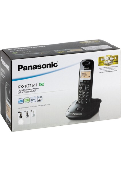 KX-TG2511 Dect Siyah Telsiz Telefon