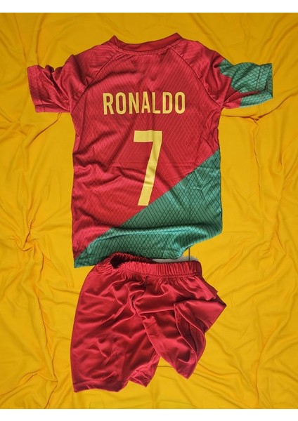 Ronaldo Tişört Şort Alt Üst Takım - 3 Lü Set