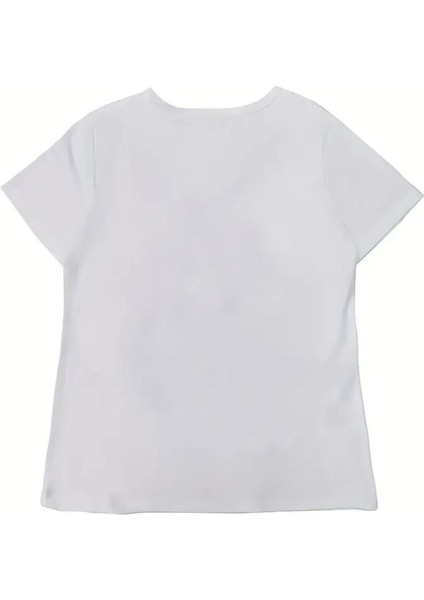 Kadın Baskılı Kadın Oversize V Yaka T-Shirt Salaş fiyatları