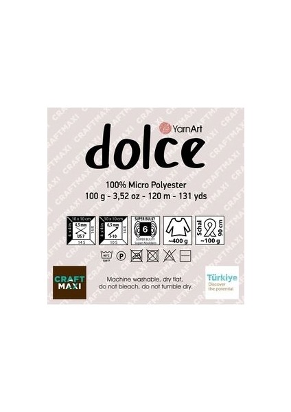 Dolce - Kadife El Örgü Ipi Zeytin YEŞILI-772