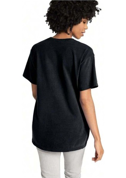Loe Baskılı Oversize T-Shirt Salaş Boyfirend
