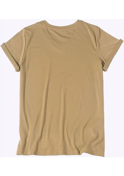 Kadın Baskılı Kadın Oversize V Yaka T-Shirt Salaş fiyatları