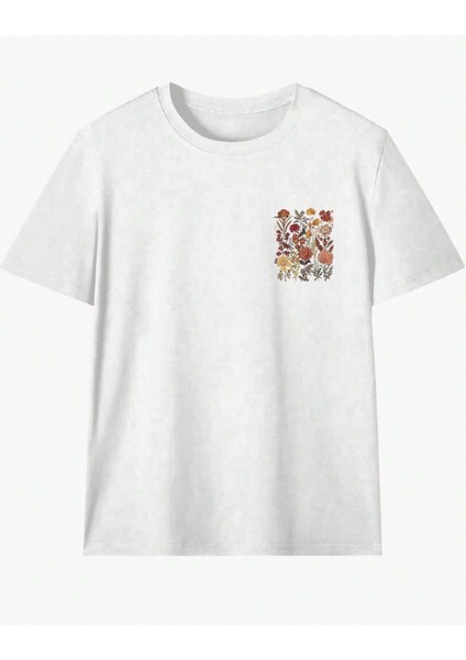 Butterflies Baskılı Kadın Oversize Salaş T-Shirt Boyfirend modelleri