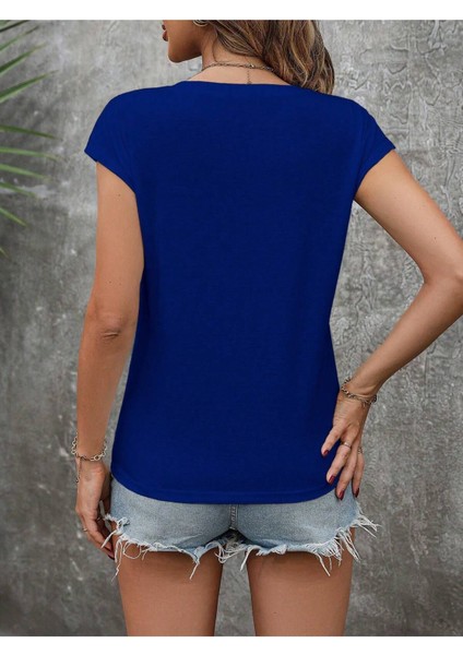 Kadın Cep Panda Baskılı Oversize Salaş T-Shirt Ünisex Boyfirend