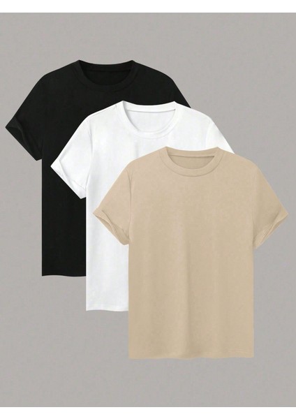 Siyah ve Beyaz 2 Adet Oversize T-Shirt