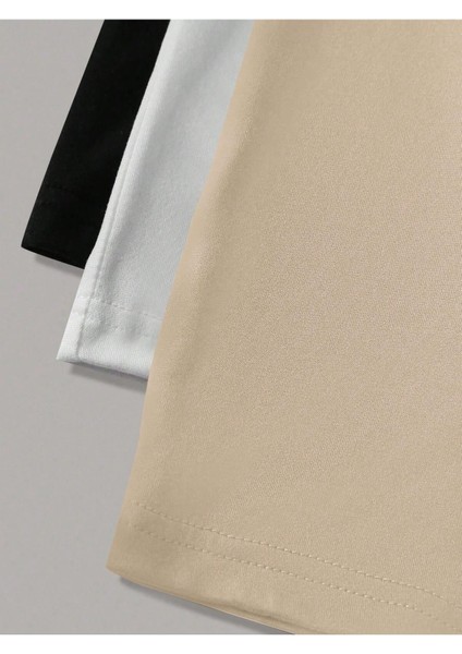 Siyah ve Beyaz 2 Adet Oversize T-Shirt modelleri