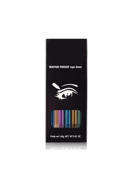 12 Renkli Neon Yağlı Göz Kalemi Seti fiyatları