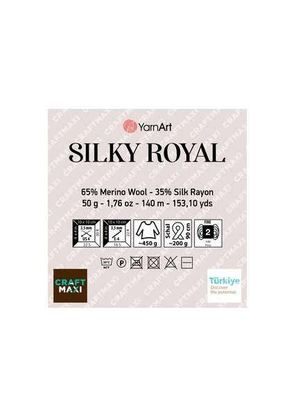Sılky Royal - El Örgü Ipi PUDRA-441 fiyatları