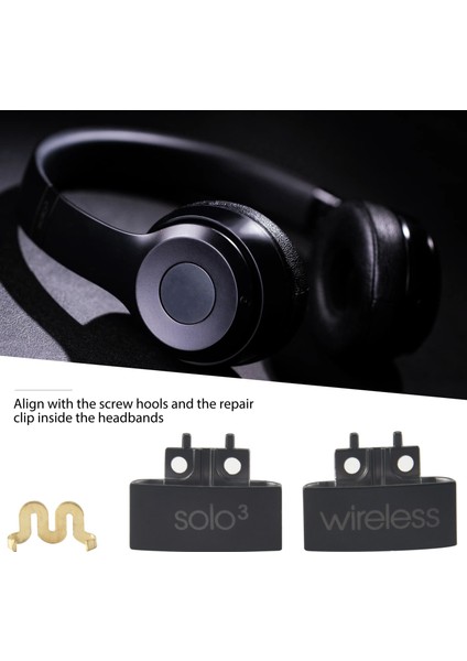 Menteşe Yedek Kafa Bandı Konektörü Menteşe Klip Kapak Beats Solo 3 Wireless için A1796 Kulak İçi Kulaklıklar Mat Siyah (Yurt Dışından) modelleri