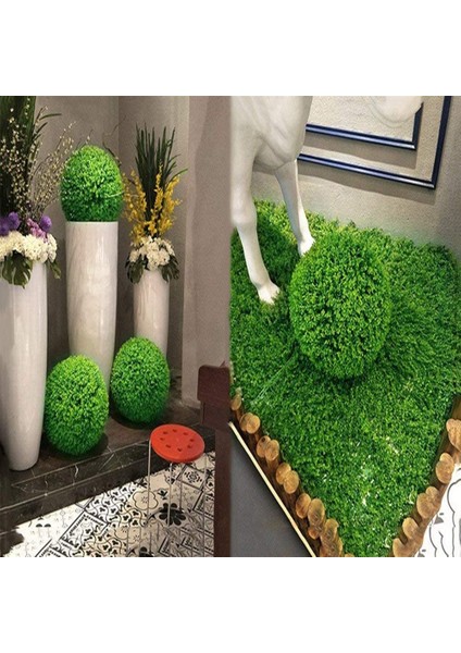 Silhouette 2 Adet Yapay Bitki Topu 11.8 Inç Şimşir Buxus Çim Budama Topları, Kapalı Açık Sahte Bitki Düğün Parti Dekorasyon (Yurt Dışından) fırsatları
