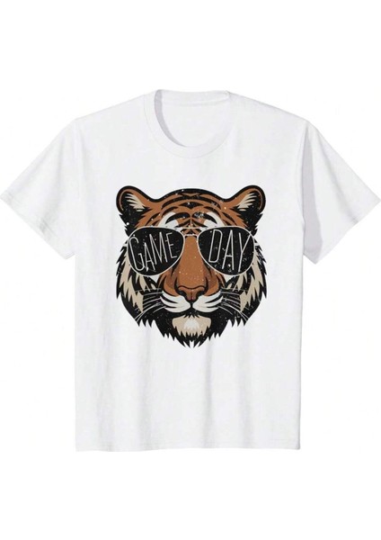 Loe Baskılı Oversize T-Shirt Salaş Boyfirend