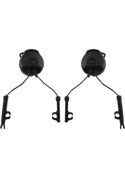 Kask Hızlı Ray Montajları Kulaklık Ray Adaptörü Kulaklık Tutucu Seti Kask Ray Süspansiyon Braketi Kask Aksesuarları-Siyah (Yurt Dışından) fırsatları