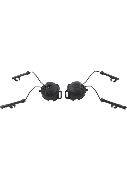 Kask Hızlı Ray Montajları Kulaklık Ray Adaptörü Kulaklık Tutucu Seti Kask Ray Süspansiyon Braketi Kask Aksesuarları-Siyah (Yurt Dışından) indirimleri