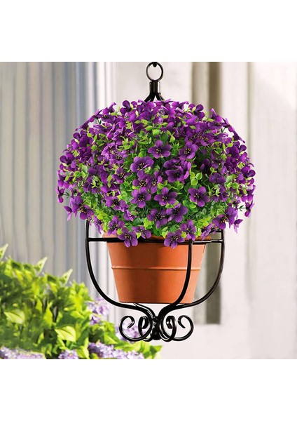 Silhouette 6 Paketler Uv Dalı Sahte Bitkiler Açık Sahte Plastik Çiçekler Bahçe Pencere Kutusu Sundurma Ev Mor (Yurt Dışından) indirimleri