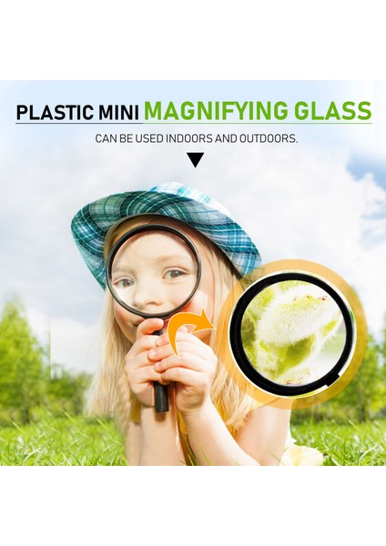 Silhouette Çocuklar Büyüteç 8 Adet, Plastik El Mini Taşınabilir Büyüteç Küçük Çocuk Büyüteç Oyuncaklar Explorer Için (Yurt Dışından)