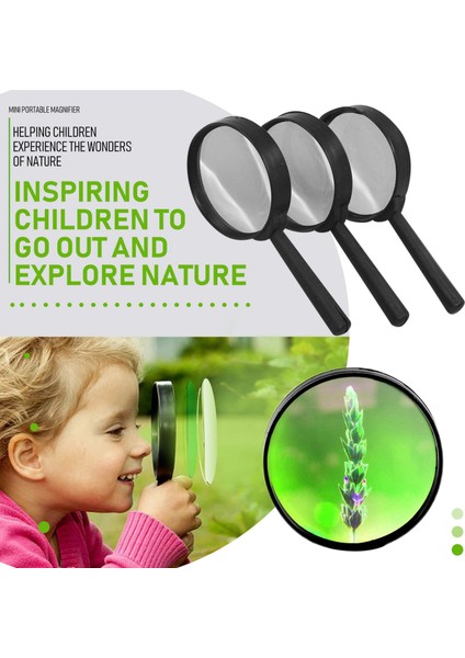 Silhouette Çocuklar Büyüteç 8 Adet, Plastik El Mini Taşınabilir Büyüteç Küçük Çocuk Büyüteç Oyuncaklar Explorer Için (Yurt Dışından)