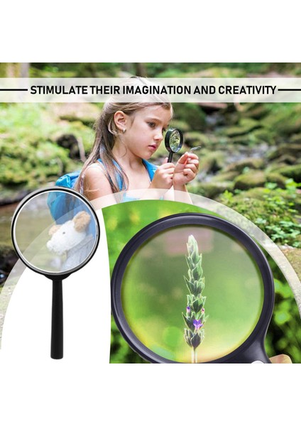 Silhouette Çocuklar Büyüteç 8 Adet, Plastik El Mini Taşınabilir Büyüteç Küçük Çocuk Büyüteç Oyuncaklar Explorer Için (Yurt Dışından)