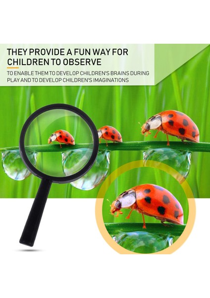 Silhouette Çocuklar Büyüteç 8 Adet, Plastik El Mini Taşınabilir Büyüteç Küçük Çocuk Büyüteç Oyuncaklar Explorer Için (Yurt Dışından)
