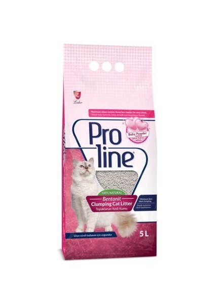 Proline Bebek Pudura Kokulu Bentonit Kum 5 Lt.