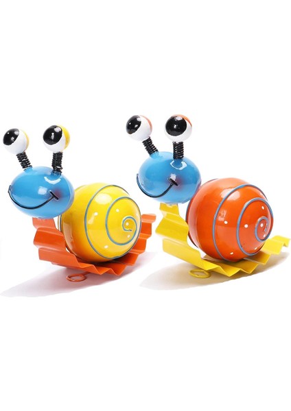 Silhouette Metal Bahçe Dekor Sevimli Salyangoz Yard Sanat Dış Mekan Çim Veranda Süsleme Çit Süslemeleri (Yurt Dışından)