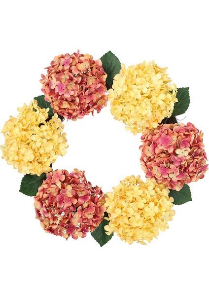 Silhouette Yapay Ortanca Çelenk Bahar Çelenk Ön Kapı Için Çiftlik Evi Duvar Pencere Düğün Doğum Günü Partisi Ev Dekor (Yurt Dışından)