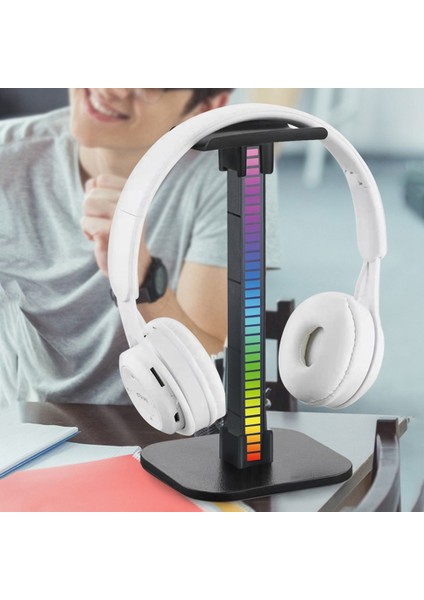 Rgb Kulaklık Standı Oyun Kulaklığı Masa Ekran Tutucu LED Taban USB Pikap Işık Kulaklık Desteği Braketi-B (Yurt Dışından) fiyatları