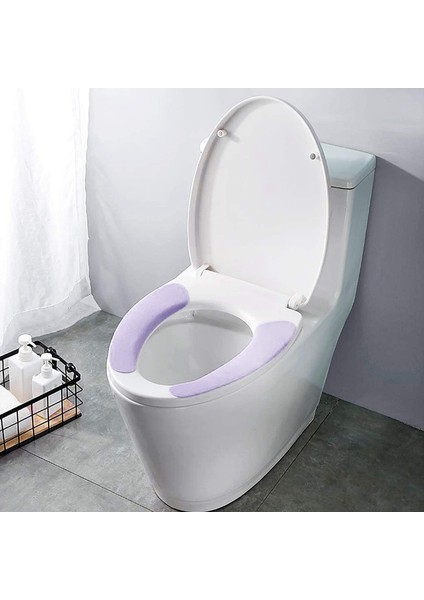 Silhouette 15 Çift Tuvalet Pedleri, Yıkanabilir ve Yeniden Kullanılabilir Banyo Klozet Kapağı Etiket Isıtıcı Yumuşak Flanel Yastık (Rastgele Renk) (Yurt Dışından) fırsatları