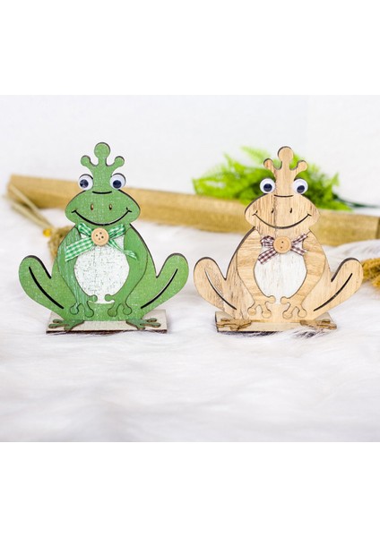 Silhouette Paskalya Kurbağa Dekorasyonu Ahşap Kurbağa Süsleme Masa Üstü Dekorasyon Zanaat Süsleme Masanızda, Başucu, Paskalya Si (Yurt Dışından) fiyatları