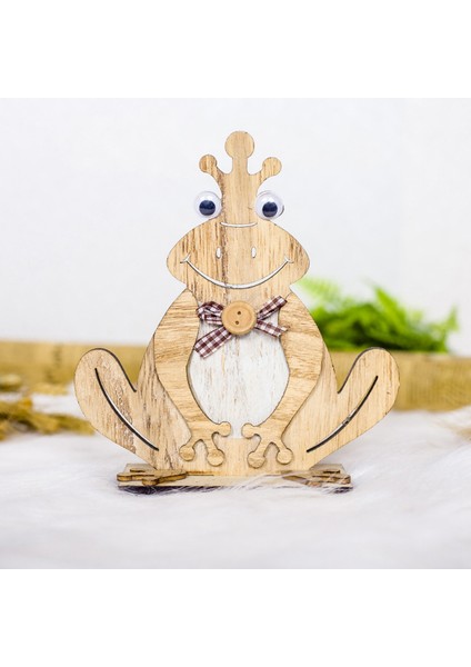 Silhouette Paskalya Kurbağa Dekorasyonu Ahşap Kurbağa Süsleme Masa Üstü Dekorasyon Zanaat Süsleme Masanızda, Başucu, Paskalya Si (Yurt Dışından) modelleri