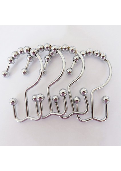 Silhouette Duş Perdesi Kanca Halkası, Paslanmaz Çelik Duş Perdesi Halkası Metal Çift Kayar Anti-Pas Duş Kancası Banyoduş Çubuğu 12 Parça (Yurt Dışından) fiyatları