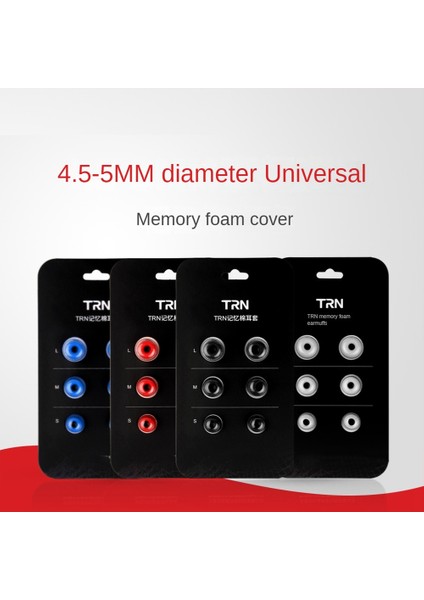 Trn 3 Çift Kulaklık Hafızalı Köpük Kulaklık Kulak Içi Kulaklıklar Basları Geliştirmek Için Yavaş Geri Tepmeli Kulak Tıkacı 4,5-5 mm Çap Siyah (Yurt Dışından) modelleri