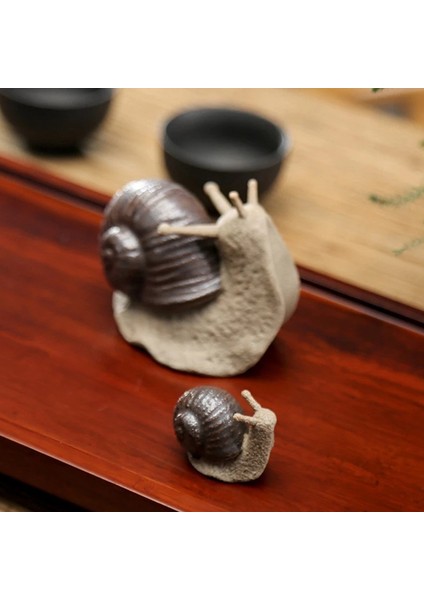 Silhouette Küçük Salyangoz Koleksiyonu Süsler Bonsai Mini Peyzaj Açık Bahçe Hayvan Heykel Ofis Masası Oturma Dekor-A (Yurt Dışından) fiyatları