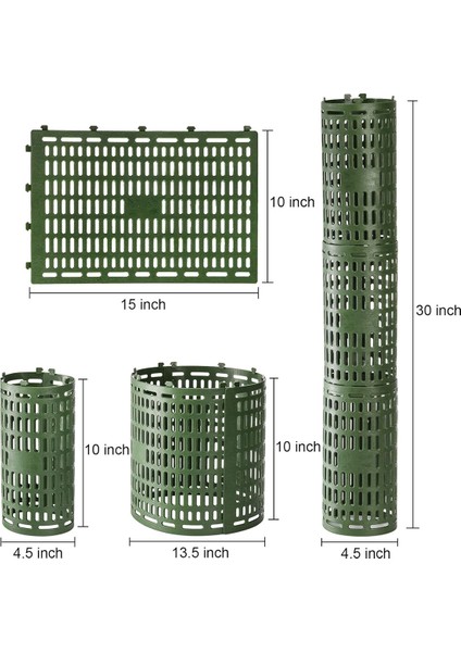 Silhouette 10 Paket Ağaç Gövde Koruyucusu, Fermuarlı Bağlarla Koruyucuları, Bahçe Koruma Ağacı Hasarlı Kabuk Için Kafesleri Sarar (Yurt Dışından) modelleri