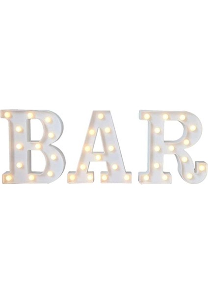 Silhouette Mektup Işıklı Tabelalar, Light Up Alfabe Harfleri, Düğün Doğum Günü Partisi Noel Ev Bar Dekorasyonu Için Uygun (Yurt Dışından)