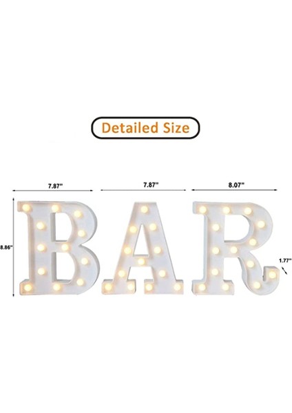 Silhouette Mektup Işıklı Tabelalar, Light Up Alfabe Harfleri, Düğün Doğum Günü Partisi Noel Ev Bar Dekorasyonu Için Uygun (Yurt Dışından) fiyatları