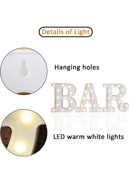 Silhouette Mektup Işıklı Tabelalar, Light Up Alfabe Harfleri, Düğün Doğum Günü Partisi Noel Ev Bar Dekorasyonu Için Uygun (Yurt Dışından) fırsatları