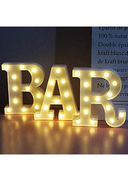 Silhouette Mektup Işıklı Tabelalar, Light Up Alfabe Harfleri, Düğün Doğum Günü Partisi Noel Ev Bar Dekorasyonu Için Uygun (Yurt Dışından) indirimleri