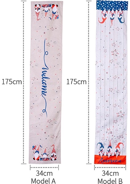 Silhouette 2 Adet Bağımsızlık Günü Masa Koşucu Dresser Atkılar Gnome Masa Örtüsü Placemat Yemek Masası Çiftlik Evi Mutfak Dekoru (Yurt Dışından) modelleri