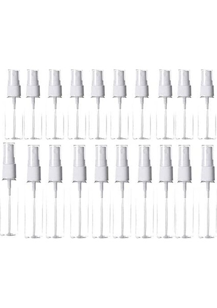Silhouette 60 Adet 20 ml Taşınabilir Küçük Şeffaf Plastik Boş Sprey Şişesi Doldurulabilir Şişeler (Yurt Dışından)