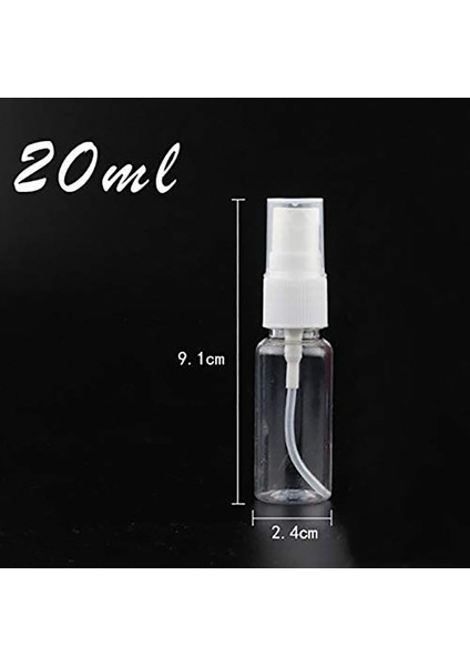 Silhouette 60 Adet 20 ml Taşınabilir Küçük Şeffaf Plastik Boş Sprey Şişesi Doldurulabilir Şişeler (Yurt Dışından) fiyatları