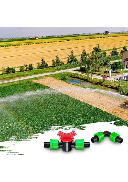 Silhouette Damla Sulama Bağlantı Kiti, Dikenli Konnektör Tee 16-17 mm Boru Sistemi Için 12 Inç Evrensel Damla Sulama Bağlantı Parçası - A (Yurt Dışından) indirimleri