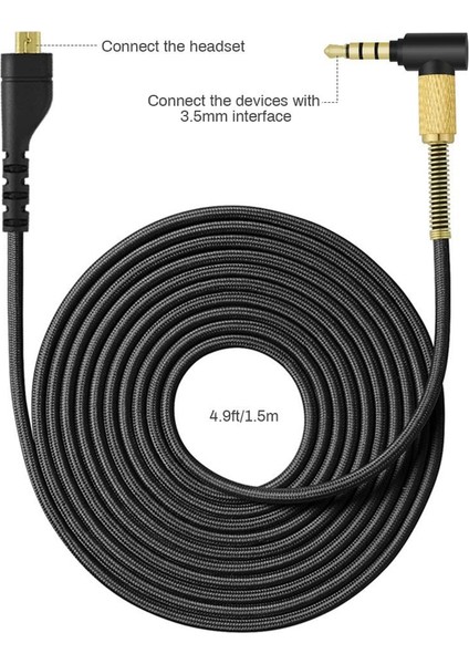 Steelseries Arctis 7 5 3 Pro Kablosuz Oyun Kulaklıkları Için Yedek Ses Kulaklık Kablosu 4.9ft Kablo (Yurt Dışından) fırsatları