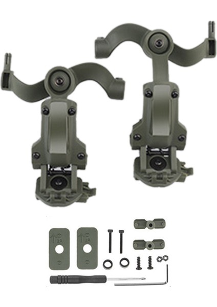 Kulaklık Ray Montaj Braketi 360° Dönebilen Kulaklık Kask Kılavuzu Adaptörü Ops Core Arc ve Team Wendy Rail-C Için Uygundur (Yurt Dışından)