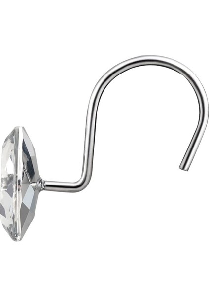 Silhouette Duş Perdesi Kancaları, 12 Pcs Anti Pas Dekoratif Kristal Rhinestones Kancalar Banyo Için 35 mm (Yurt Dışından) fiyatları