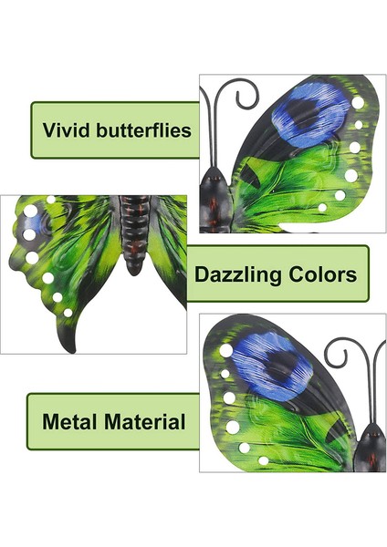 Silhouette 3 Adet Metal Kelebekler, Bahçe Çit Süslemeleri, Iç ve Dış Mekan Için Metal Kelebek Duvar Sanatı, Kelebekler Süsleme (Yurt Dışından) fırsatları