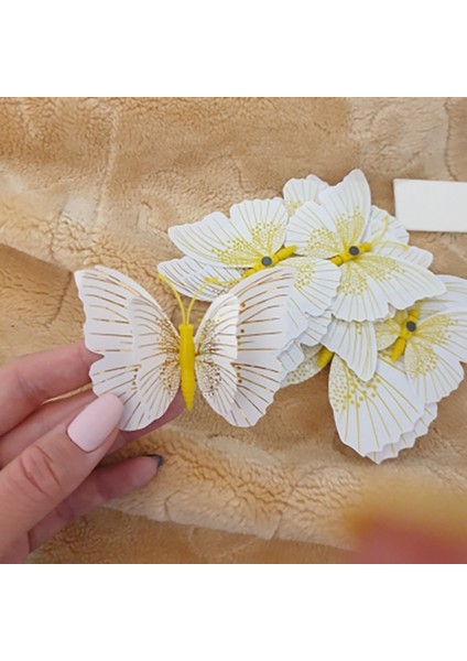 Silhouette 36 Adet Çift Katmanlı 3D Kelebek Duvar Sticker Düğün Dekorasyon Için Oda Duvar Dekoru Buzdolabı Mıknatısı (Yurt Dışından) fiyatları