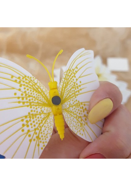 Silhouette 36 Adet Çift Katmanlı 3D Kelebek Duvar Sticker Düğün Dekorasyon Için Oda Duvar Dekoru Buzdolabı Mıknatısı (Yurt Dışından) modelleri