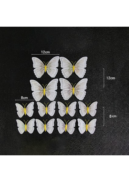 Silhouette 36 Adet Çift Katmanlı 3D Kelebek Duvar Sticker Düğün Dekorasyon Için Oda Duvar Dekoru Buzdolabı Mıknatısı (Yurt Dışından) fırsatları