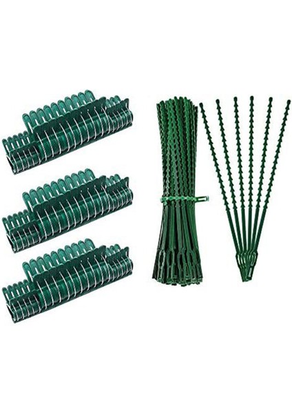 Silhouette Bahçecilik Için Bitki Desteği Klipsli Bağlar Bambu Kazıklı Domates Kafesi Kafesli Nazik Bitki ve Çiçek Kelepçeleri (Yurt Dışından)